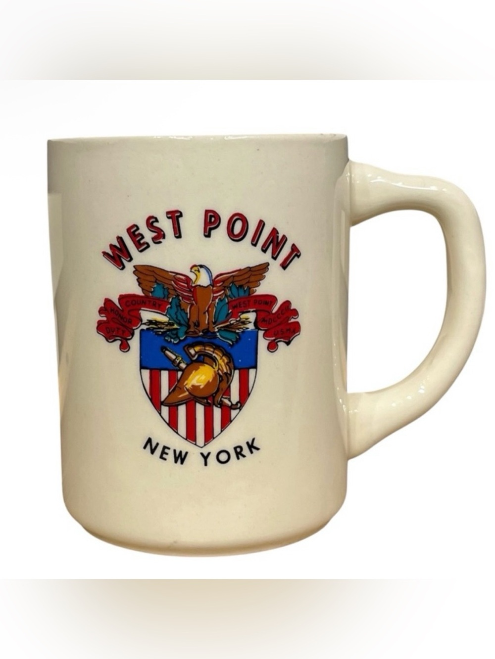 West Point New York Ceramic Mug - Cream